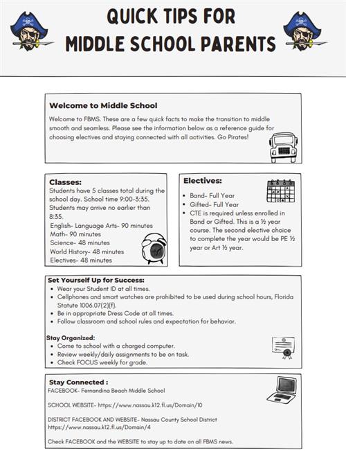 Tips for parents with rising 6th graders
